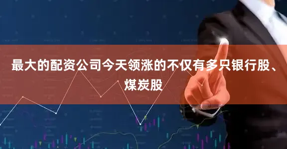 最大的配资公司今天领涨的不仅有多只银行股、煤炭股