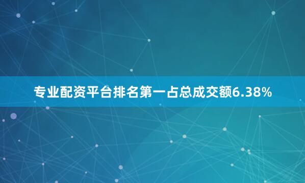 专业配资平台排名第一占总成交额6.38%